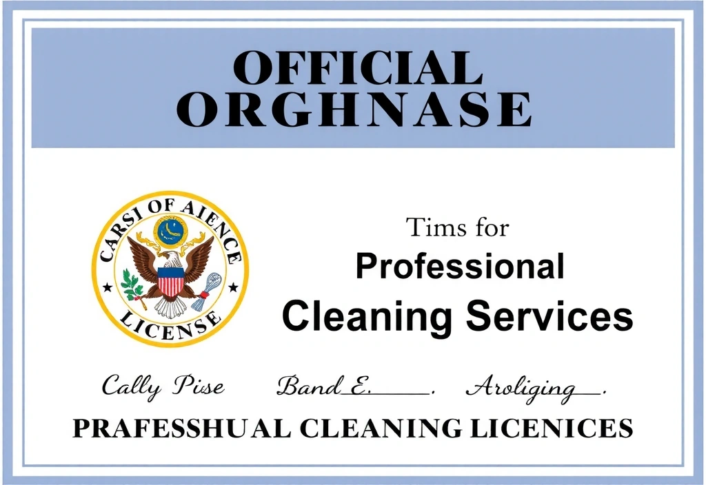 Licence pro profesionální úklidové služby.