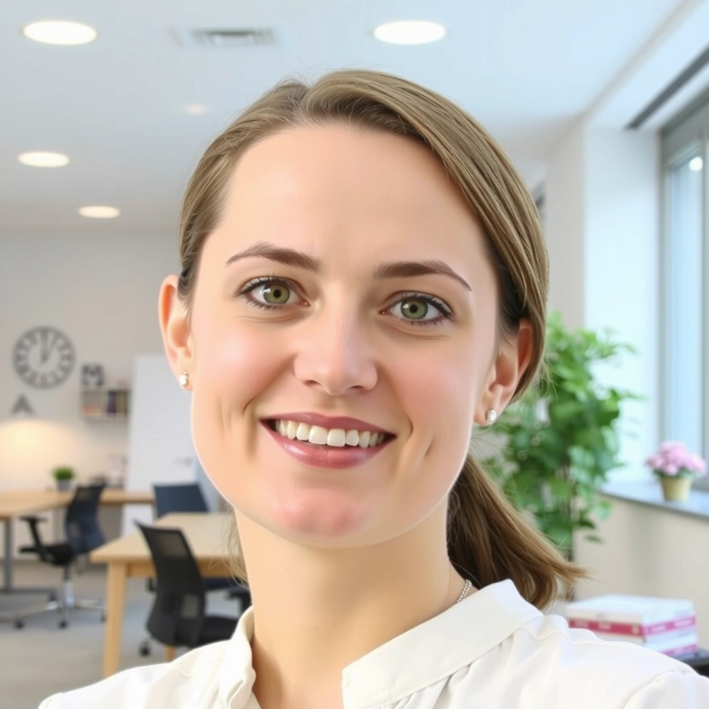 Portrét Anny Kovářové, koordinátorky zákaznických služeb YourClean, s vřelým úsměvem.