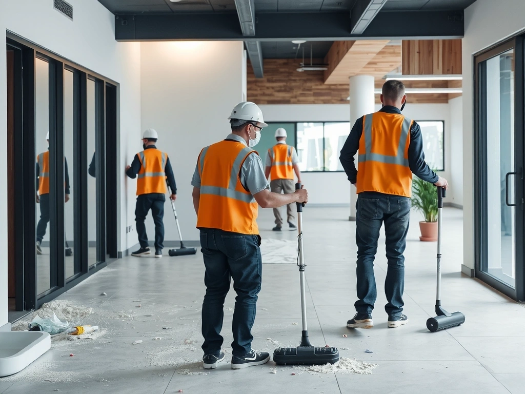 Úklid po stavebních pracích s týmem profesionálů