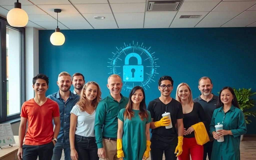 Ilustrace týmu YourClean, jak chrání data