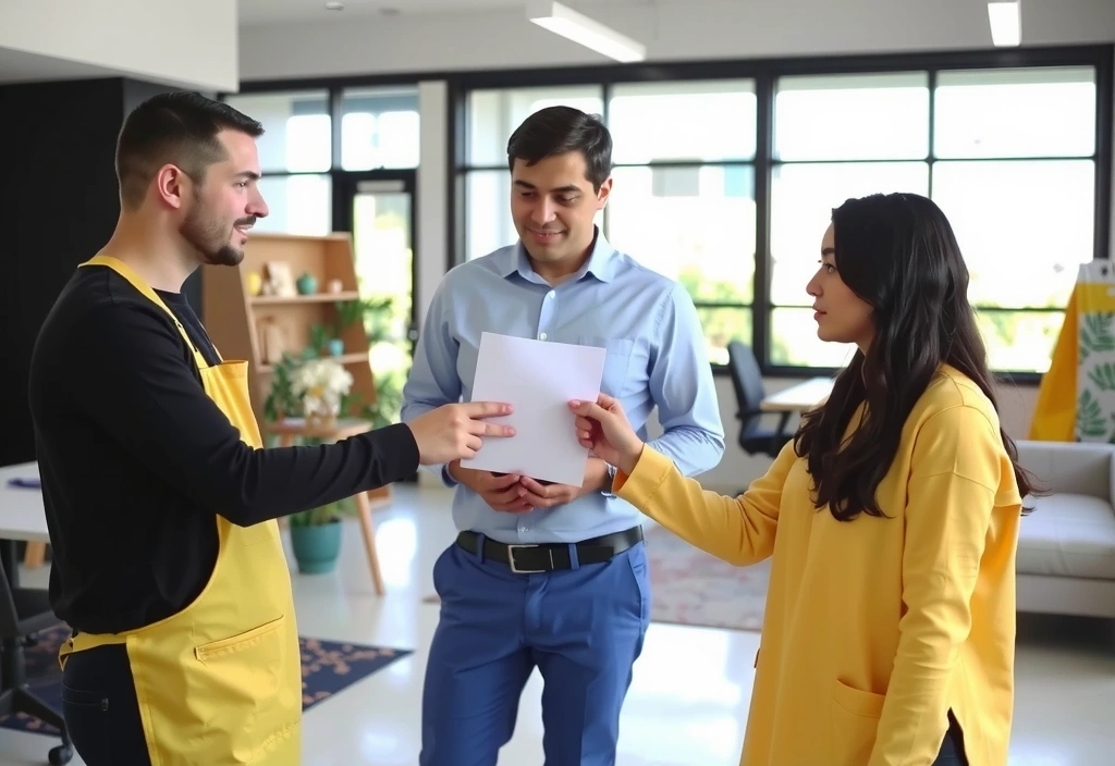 Nezávazná konzultace s klientem v kanceláři